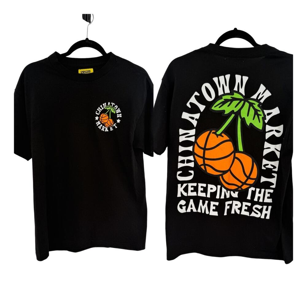 Chinatown Market Keeping the Game Fresh Basketball Cherry Graphic T-Shirt M